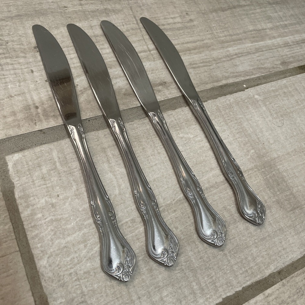 Reed & Barton ROSE QUEEN Heritage Mint Stainless Butter Knives 4